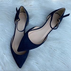 navy J. Crew flats